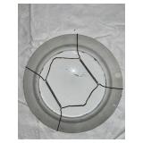 Vintage Rabbitware Spatterware Plate with Colorful Design