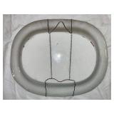 Vintage Rabbitware Spatterware Tray with Rabbit and Frog Design