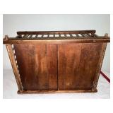 Vintage Wooden Crate and Rake Head Rustic Decor