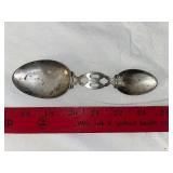 Vintage Sterling Silver Double-Sided Folding Spoon