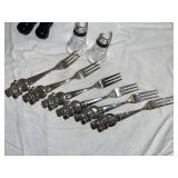 Vintage Christmas Decor Lot with Figurines, Tree, and Utensils