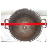Large Vintage Metal Mixing Bowl Pot with Handles