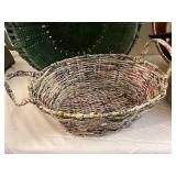 Collection of Woven Baskets - Mixed Materials and Colors