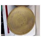 Pair of Large Vintage Wooden Bowls