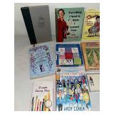 Mixed Lot of 10 Books & Note Cards - Mystery, Fiction, Non-Fiction