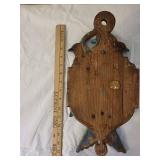 Antique Double-Headed Eagle Wall Hanging with Cross Motif