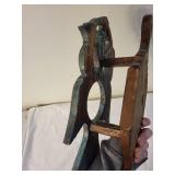 Antique Double-Headed Eagle Wall Hanging with Cross Motif