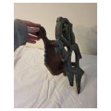 Antique Double-Headed Eagle Wall Hanging with Cross Motif