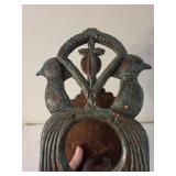Antique Double-Headed Eagle Wall Hanging with Cross Motif