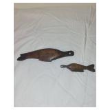 Antique Scandinavian Fish-Shaped Knives - Set of 2