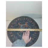 Antique Norwegian Bentwood Tine Box with Floral Design