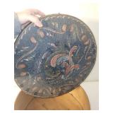 Antique Norwegian Bentwood Tine Box with Floral Design