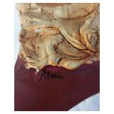 Handmade Wooden Shoe with Santa Face Decoration