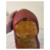 Handmade Wooden Shoe with Santa Face Decoration