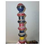 Lot of Vintage Painted Wooden Spindles - Antique Home Decor