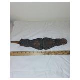 Antique Bellows with Carved Detail - Marked c1741