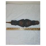 Antique Bellows with Carved Detail - Marked c1741
