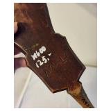 Antique Bellows with Carved Detail - Marked c1741