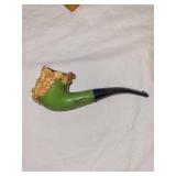 Set of Handmade Santa Face Smoking Pipes - Unique Collectible