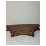 Vintage Curved Wooden Desk Organizer with Drawer