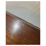 Vintage Curved Wooden Desk Organizer with Drawer