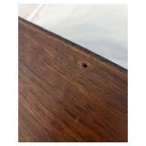 Vintage Curved Wooden Desk Organizer with Drawer