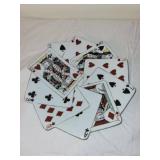 Playing Cards Design Porcelain Plate with Asian Marks