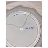 Playing Cards Design Porcelain Plate with Asian Marks