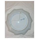 Playing Cards Design Porcelain Plate with Asian Marks