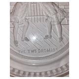 Vintage Etched Glass Cheese Dome 