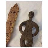 Antique Handcrafted Wooden Utensils Collection - Spoons & Knife