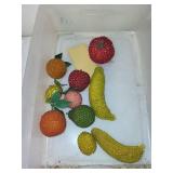 Vintage Beaded Fruit Decor Collection - Set of 9
