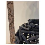 Rustic Folk Art Branch Lantern with Glass Insert