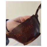 Antique Pottery Bowl and Scandinavian Handled Cup Set