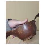 Antique Pottery Bowl and Scandinavian Handled Cup Set