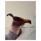 Antique Pottery Bowl and Scandinavian Handled Cup Set