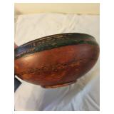 Antique Pottery Bowl and Scandinavian Handled Cup Set