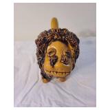 Lester Breininger Folk Art Ceramic Lion Sculpture