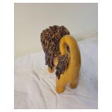 Lester Breininger Folk Art Ceramic Lion Sculpture