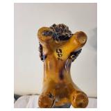 Lester Breininger Folk Art Ceramic Lion Sculpture
