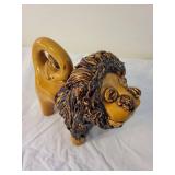 Lester Breininger Folk Art Ceramic Lion Sculpture
