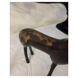 Pair of Metal Reindeer Candle Holders for Holiday Decor