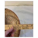 Antique Peruvian Pottery Bowl with Geometric Designs