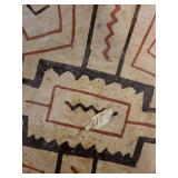 Antique Peruvian Pottery Bowl with Geometric Designs