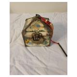 Decorative Korean Style Jewelry Box with Brass Accents and Traditional Art