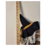 Halloween Witch Puppet & Pumpkin Cat Face Bowl Set