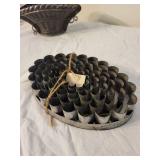 Antique Chocolate Mold and Pastry Cutter Set