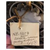 Antique Chocolate Mold and Pastry Cutter Set