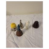 Lot of 5 Unique Novelty Collectible Bells with Bird Themes