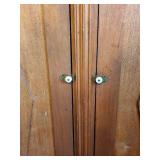 Vintage Wooden Cabinet with Carved Bird Detail - CONTENTS NOT INCLUDED